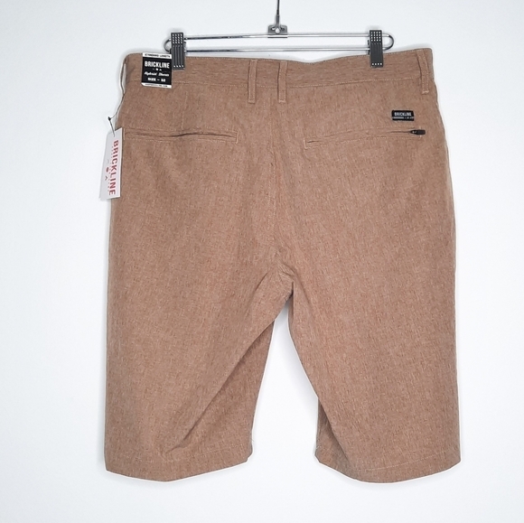 Brickline Khakis Yarn Hybird Shorts 32 NWT - Picture 4 of 10